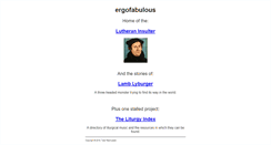 Desktop Screenshot of ergofabulous.org