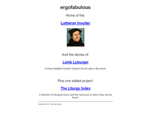 Tablet Screenshot of ergofabulous.org